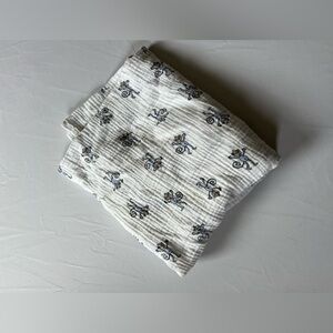 Aden & Anais muslin infant swaddle monkey print blanket